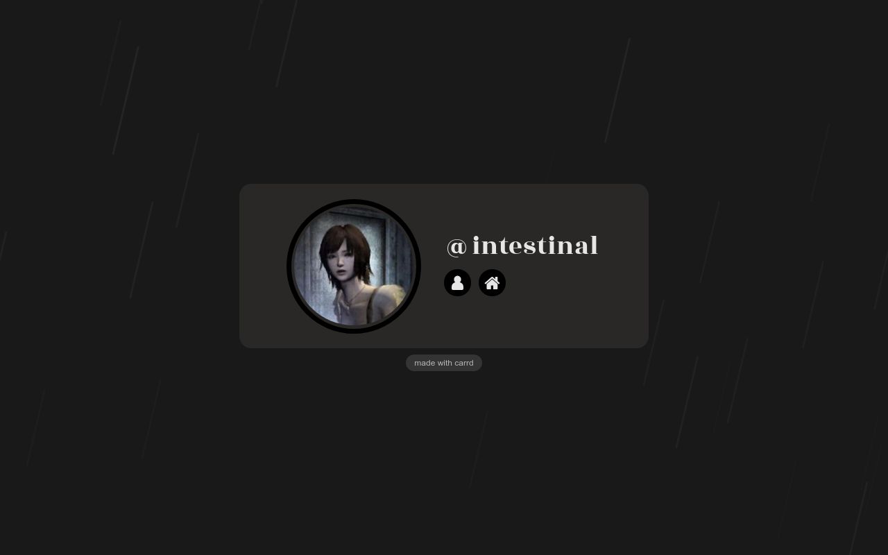 Carrd profile picture for @intestinal